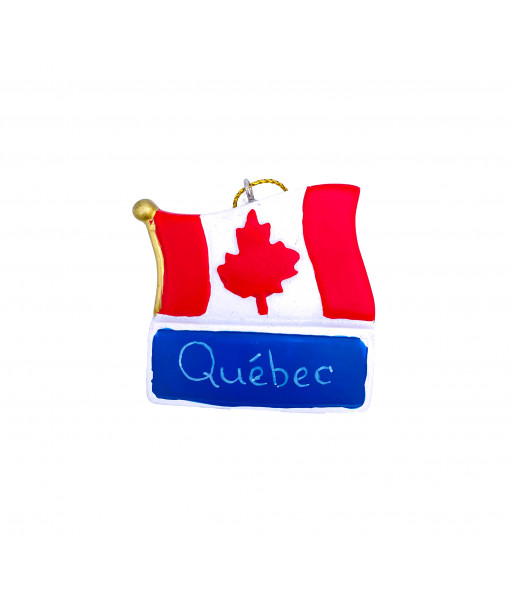 Canada Flag with Quebec Ornament