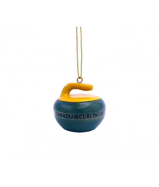 Yellow Curling Ornament