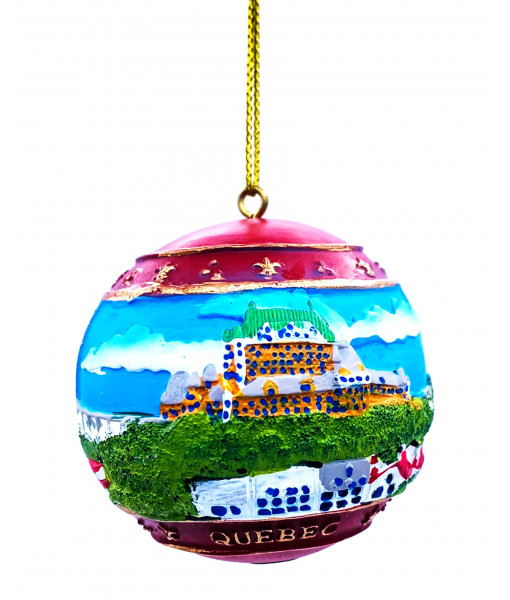 Resin Château Frontenac Round Ornament