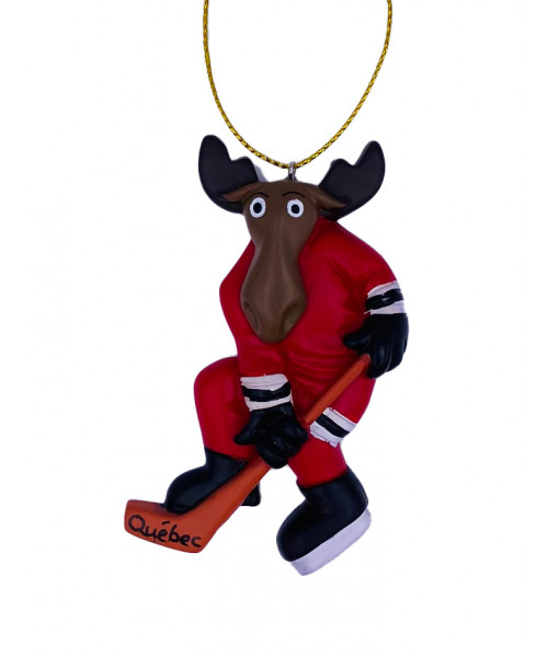 Canada Moose Hockey Player Ornament