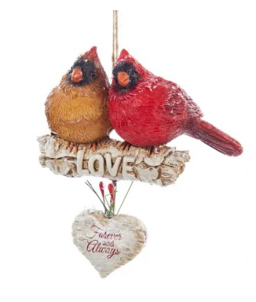 Cardinal ''Love, Forever and Always'' Ornament