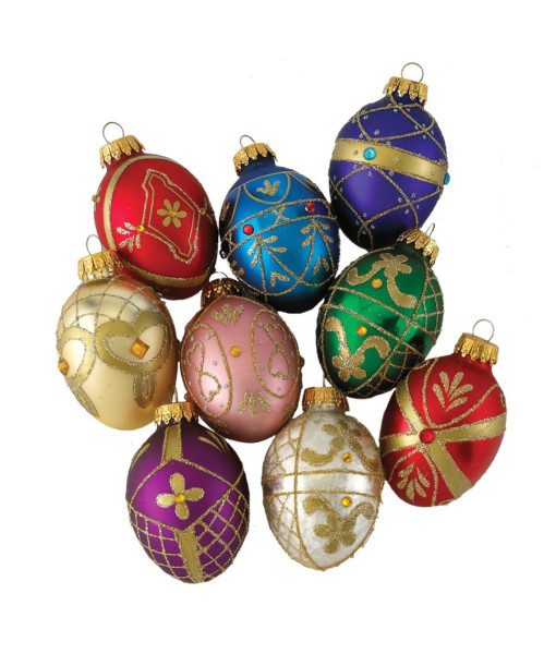 45MM Miniature Decorative Egg Glass Ornaments