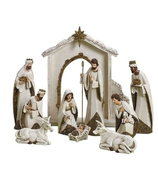 Nativity Scene, 10 pieces, 17