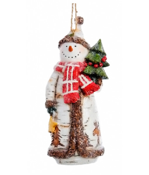 Snowman with Tree Ornament
