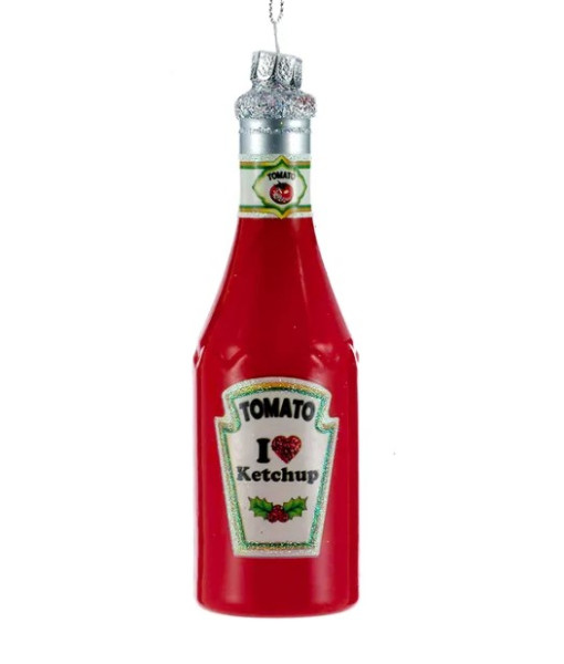 Glass Ornament, Ketchup Lovers Bottle