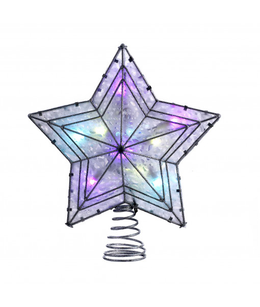 LED Color-Changing 5-points Star Treetop