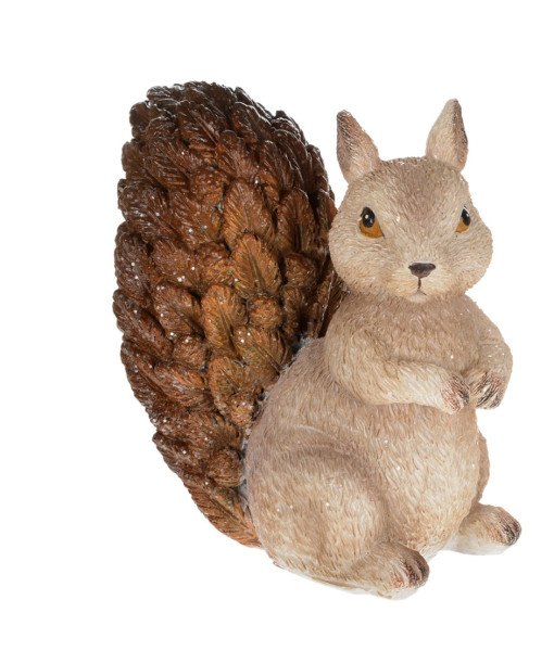 Table piece, Woodland squirrel with glitter