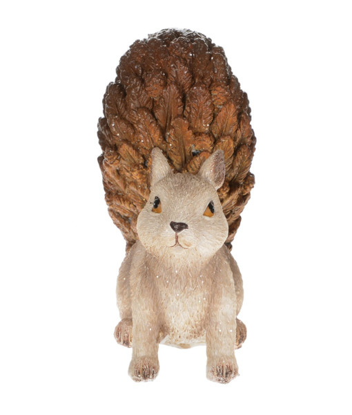 Table piece, Woodland squirrel, on all fours