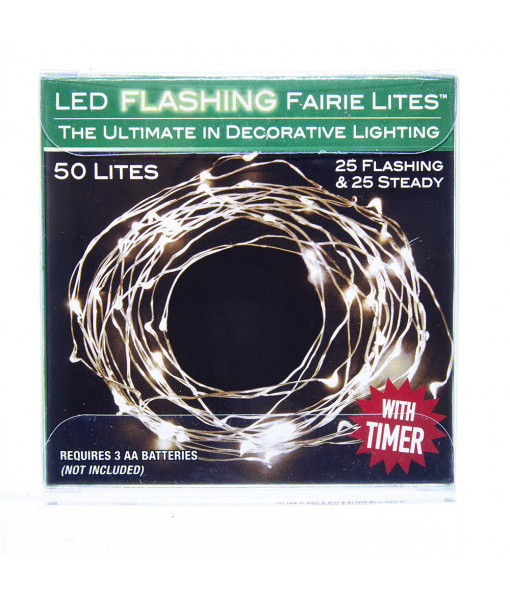50 Mini LED Flashing White Lights