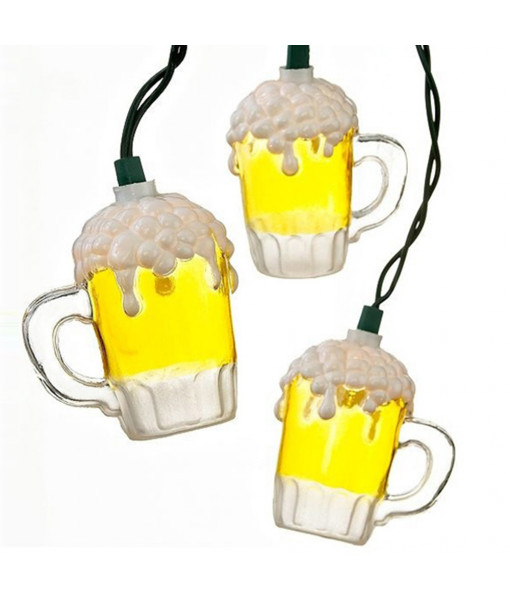 10-Light Beer Mug Light Set