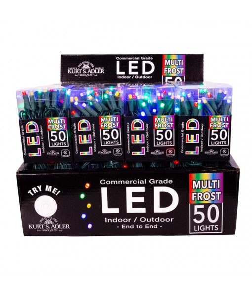Ensemble de 50 lumières DEL multicolores