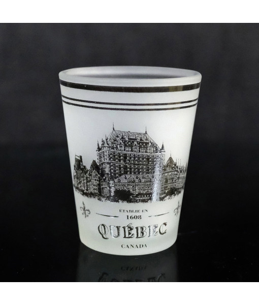 Souvenir de Québec, verre à shot, Le Château Frontenac