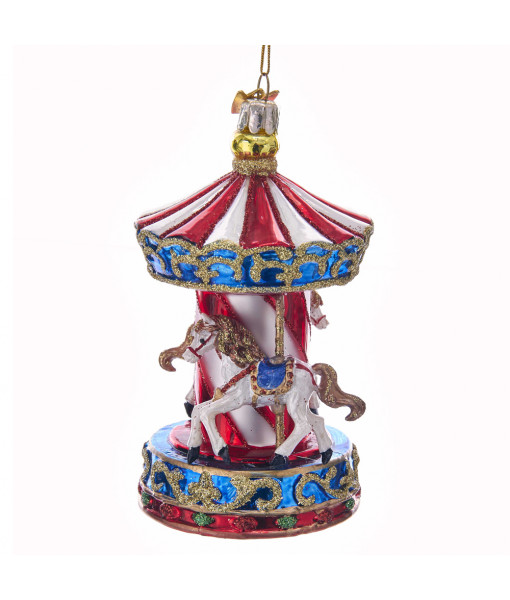 Carousel Glass Ornament