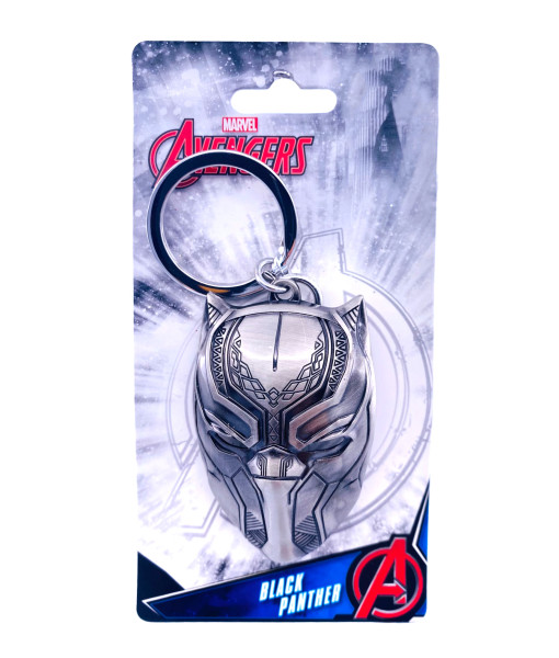 Marvel Comics superheroes, Collectible keyring, Black Panther, in pewter
