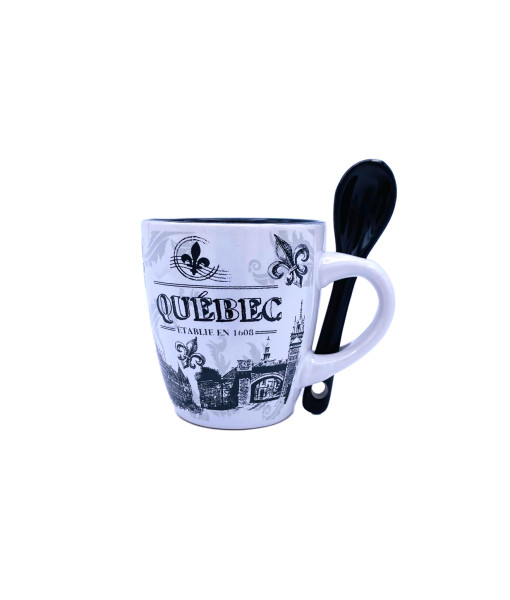 Souvenir of Quebec Mug, with spoon