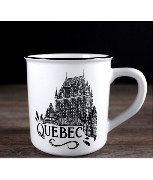 Tasse souvenir, Québec vintage, 14 oz