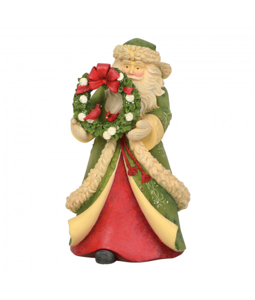Heart of Christmas Collection Santa with Wreath