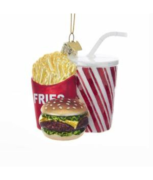 Glass Fast Food Combo Ornament