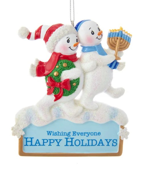 Hanukkah Snowmen Ornament