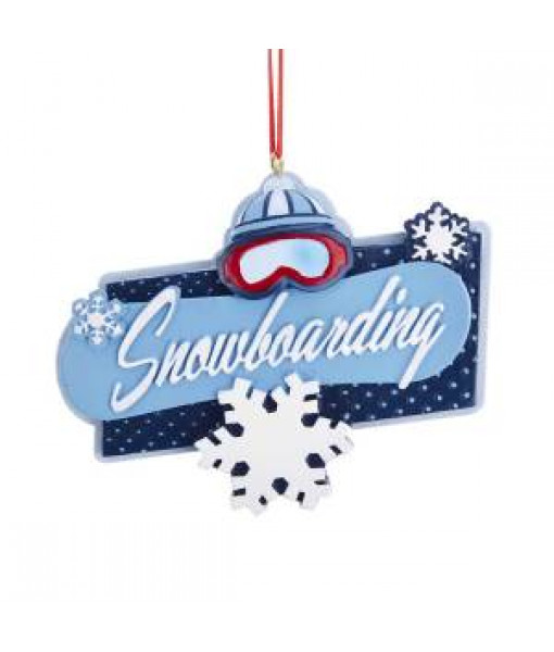 Snowboarding Ornament