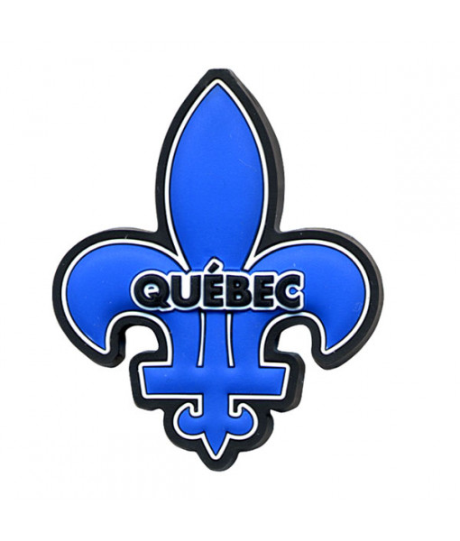 Quebec Fleur de Lys Rubber Magnet