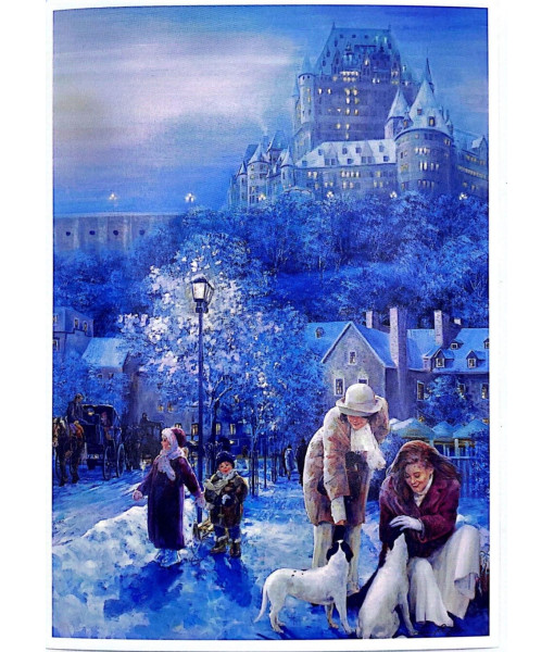 Christmas Card Winter Château Frontenac