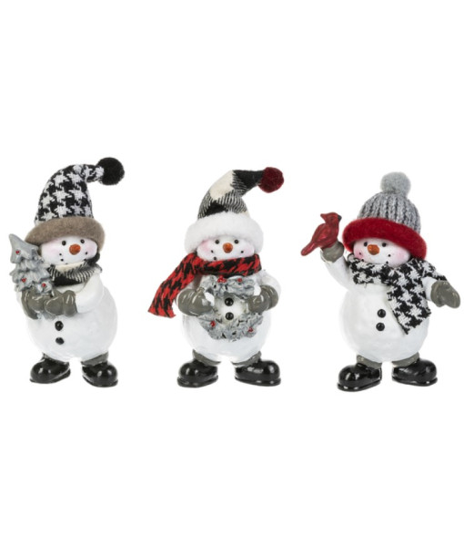 Cozy snowman with garland, table decoration, 4