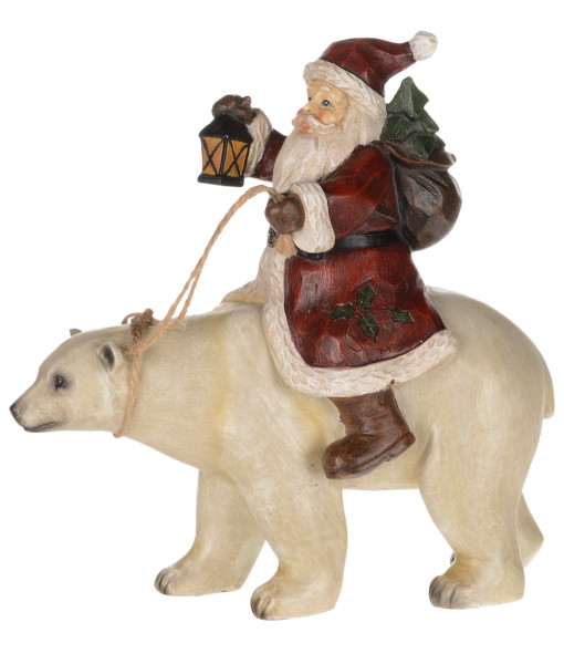 Santa riding a Polar Bear, 8.5