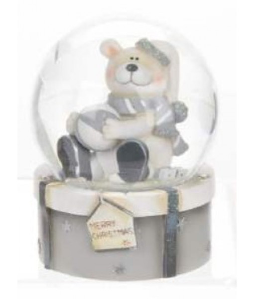 Polar Bear with Ball Snowglobe