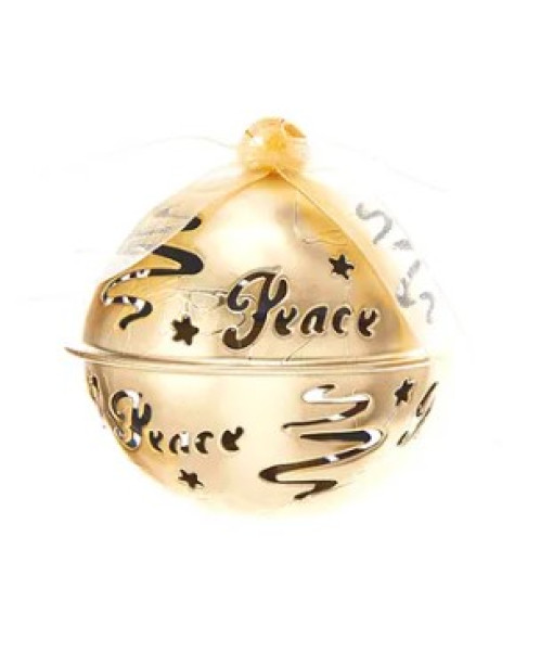 Ornament, golden bell, with 