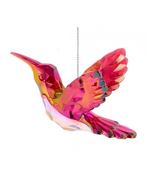 Burgundy Hummingbird Ornament