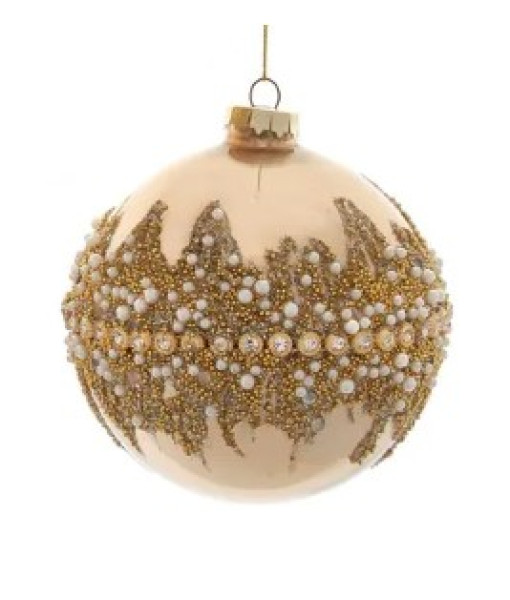 Gold Jewel Ball Ornament