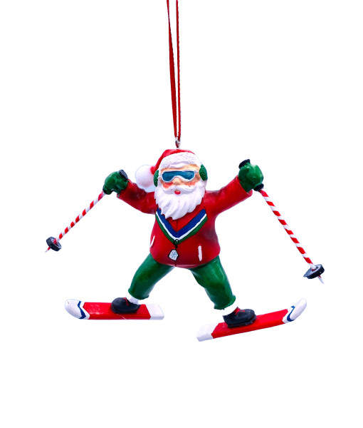 Ornament, Santa skiing acrobatic