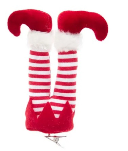 Elf Leg Clip Ornament