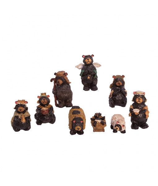 Bear Nativity Set
