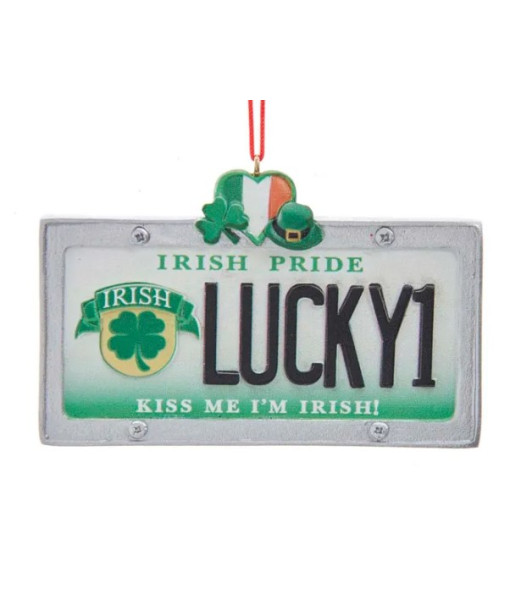 Lucky1 Irish License Plate Ornament