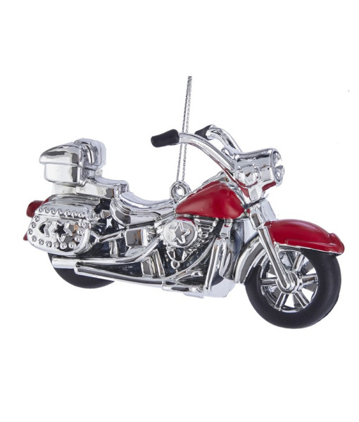 Red Motorcycle Ornament