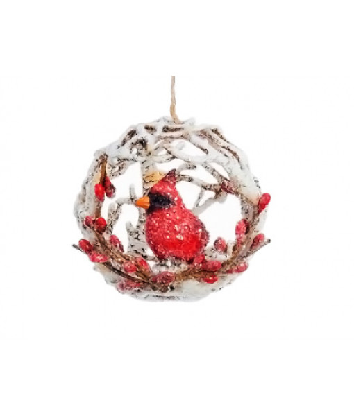 Cardinal in Nest Ornament