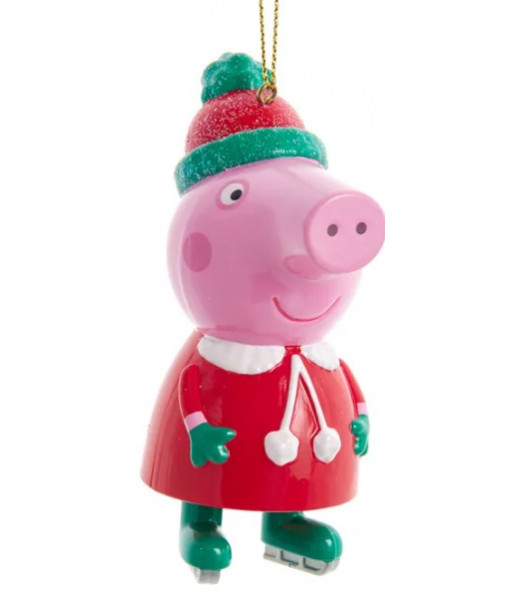 Peppa Pig with Skates Ornament