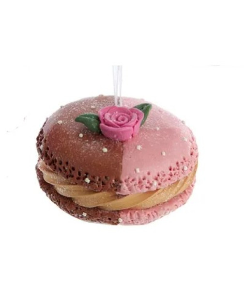 Macaroon with Flower Ornament