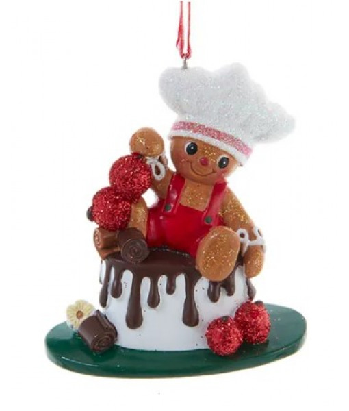 Gingerbread Buddy with Chocolate Cake Ornament
