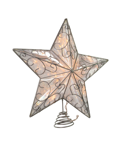 5-Points Silver Star Treetop