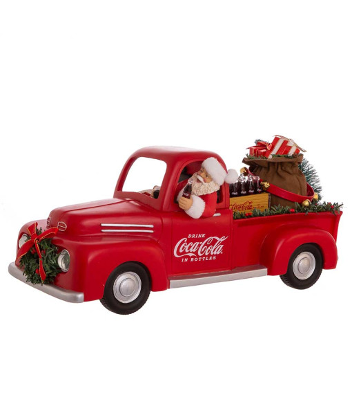 Père Noël Coca-Cola® Fabriché™ de 14 po dans une camionnette