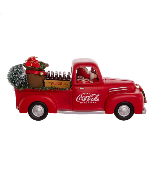 Père Noël Coca-Cola® Fabriché™ de 14 po dans une camionnette