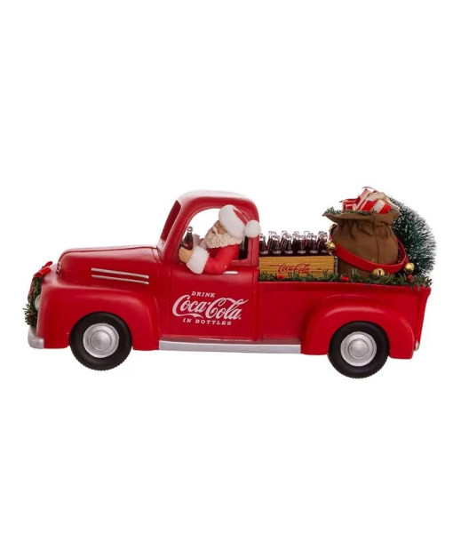 Père Noël Coca-Cola® Fabriché™ de 14 po dans une camionnette