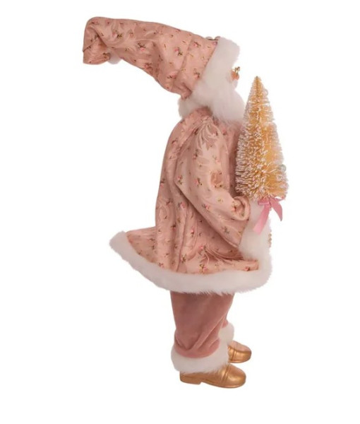 Boho Chic Santa in Pink Outfit