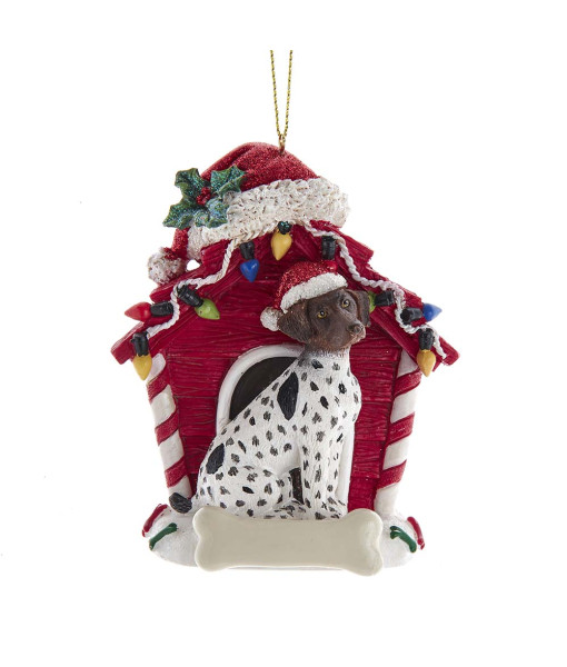 German Shorthair ornament with doghouse