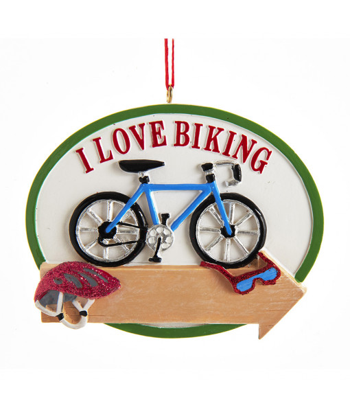 I Love Biking Ornament