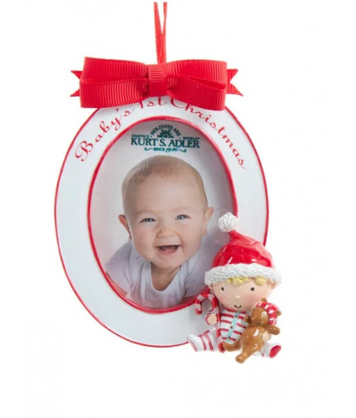 Baby's 1st Christmas Picture Frame Ornament
