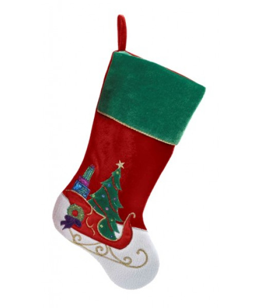 Red Sleigh Stocking